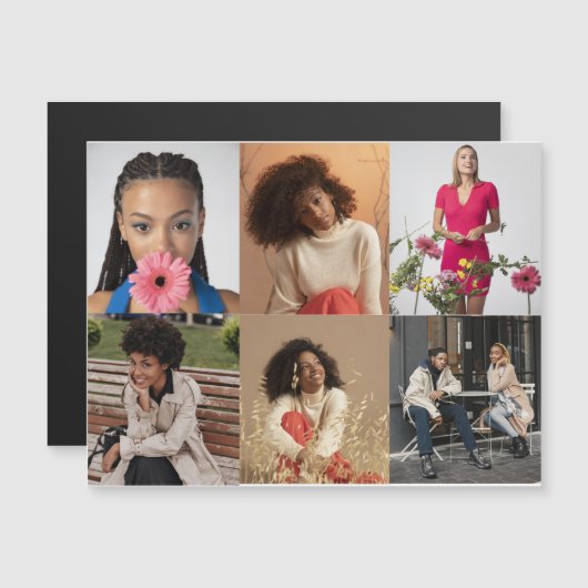 Ontwerp je eigen 6 fotocollage (Voorkant / Achterkant)