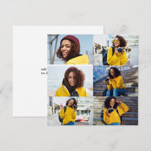 Ontwerp je eigen 6 fotocollage (Voorkant / Achterkant)