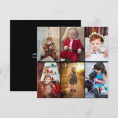 Ontwerp je eigen 6 fotocollage aankondiging (Voorkant / Achterkant)