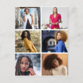 Ontwerp je eigen 6 fotocollage briefkaart (Voorkant)