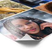 Ontwerp je eigen 6 fotocollage foto afdruk (Hoek)