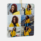 Ontwerp je eigen 6 fotocollage keramisch ornament (Rechts)