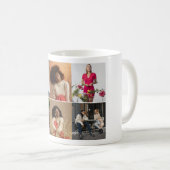 Ontwerp je eigen 6 fotocollage koffiemok (Voorkant rechts)