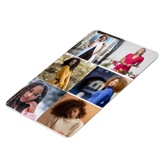 Ontwerp je eigen 6 fotocollage magneet (Linkerzijde)