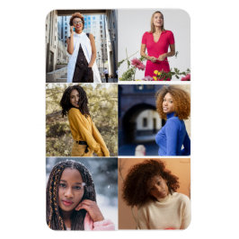 Ontwerp je eigen 6 fotocollage magneet