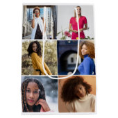 Ontwerp je eigen 6 fotocollage medium cadeauzakje (Achterkant)