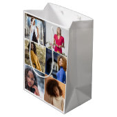 Ontwerp je eigen 6 fotocollage medium cadeauzakje (Achterkant Gekanteld)