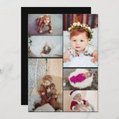 Ontwerp je eigen 6 fotocollage notitiekaartje (Voorkant / Achterkant)