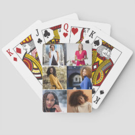 Ontwerp je eigen 6 fotocollage pokerkaarten