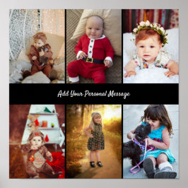 Ontwerp je eigen 6 fotocollage poster