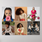 Ontwerp je eigen 6 fotocollage poster (Voorkant)