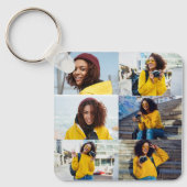 Ontwerp je eigen 6 fotocollage sleutelhanger (Voorkant)