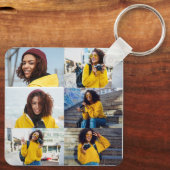 Ontwerp je eigen 6 fotocollage sleutelhanger (Achterkant)