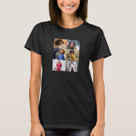 Ontwerp je eigen 6 fotocollage t-shirt
