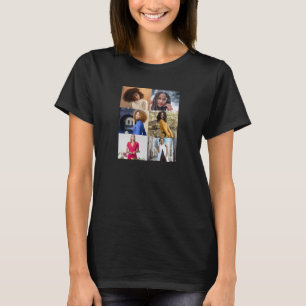 Ontwerp je eigen 6 fotocollage t-shirt