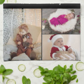 Ontwerp je eigen 6 fotocollage theedoek (Gevouwen)