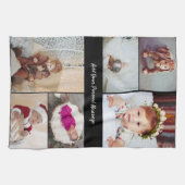 Ontwerp je eigen 6 fotocollage theedoek (Horizontaal)