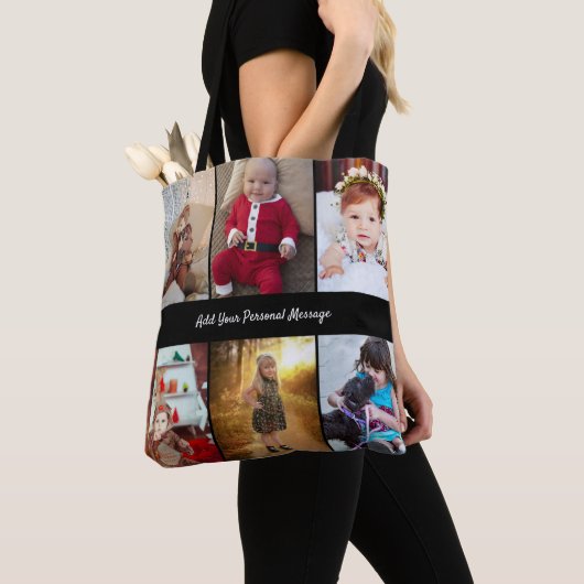 Ontwerp je eigen 6 fotocollage tote bag (Dichtbij)