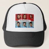 Ontwerp je eigen 6 fotocollage trucker pet (Voorkant)