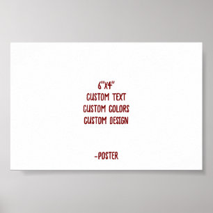 Ontwerp Je Eigen 6"x4" Mat Poster