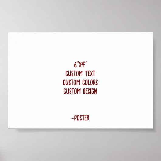 Ontwerp Je Eigen 6"x4" Mat Poster (Voorkant)