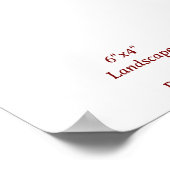Ontwerp je eigen 6"x4" poster (Hoek)