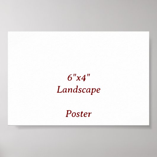 Ontwerp je eigen 6"x4" poster (Voorkant)