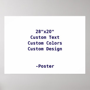 Ontwerp Je Eigen 71x51cm Mat Poster