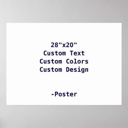 Ontwerp Je Eigen 71x51cm Mat Poster (Voorkant)