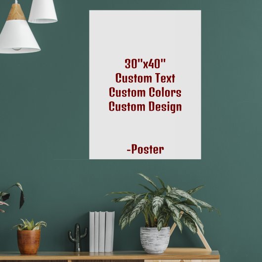 Ontwerp Je Eigen 76x102cm Mat Poster (Woonkamer 1)