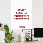 Ontwerp Je Eigen 76x102cm Mat Poster (Thuiskantoor)