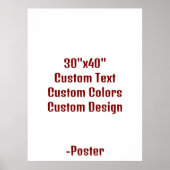Ontwerp Je Eigen 76x102cm Mat Poster (Voorkant)