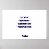 Ontwerp Je Eigen 76x51cm Mat Poster (Voorkant)