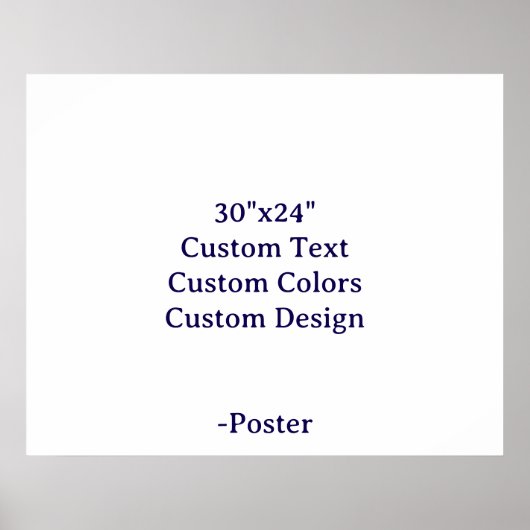 Ontwerp Je Eigen 76x61cm Mat Poster (Voorkant)