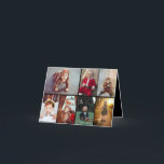 Ontwerp je eigen 7 foto collage feestdagen kaart<br><div class="desc">Personaliseer je fotografie. Je kunt dit aangepaste product maken voor speciale gelegenheden zoals huwelijken,  verjaardagen,  Kerstmis,  feestdagen,  herdenkingen,  afstuderen,  jubilea en meer. Het kan ook worden gegeven als een cadeau aan je beste vriend,  goede vriend,  familie en verwanten.</div>