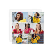 Ontwerp je eigen 7 foto collage kaart (Voorkant / Achterkant in situ)