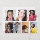Ontwerp je eigen 7 fotocollage aankondiging (Voorkant)