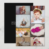 Ontwerp je eigen 7 fotocollage bedankkaart (Voorkant / Achterkant)