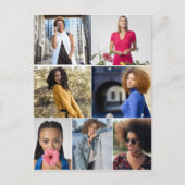 Ontwerp je eigen 7 fotocollage briefkaart (Voorkant)