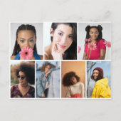 Ontwerp je eigen 7 fotocollage briefkaart (Voorkant)