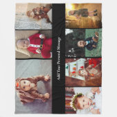 Ontwerp je eigen 7 fotocollage fleece deken (Voorkant)