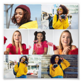 Ontwerp je eigen 7 fotocollage foto afdruk