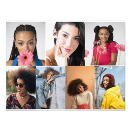 Ontwerp je eigen 7 fotocollage foto afdruk