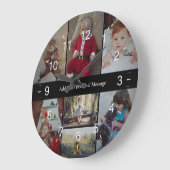 Ontwerp je eigen 7 fotocollage grote klok (Hoek)