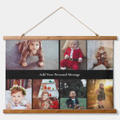 Ontwerp je eigen 7 fotocollage hangend wandkleed (Voorkant)