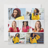 Ontwerp je eigen 7 fotocollage kaart (Voorkant)