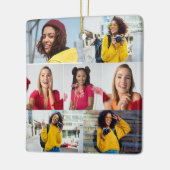 Ontwerp je eigen 7 fotocollage keramisch ornament (Links)