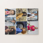 Ontwerp je eigen 7 fotocollage legpuzzel (Horizontaal)