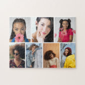 Ontwerp je eigen 7 fotocollage legpuzzel (Horizontaal)