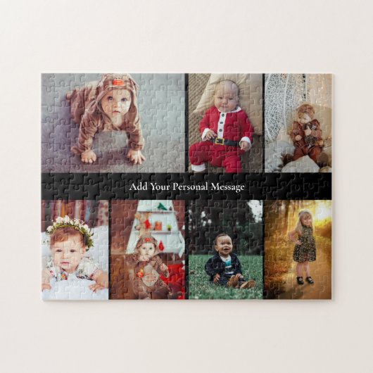 Ontwerp je eigen 7 fotocollage legpuzzel (Horizontaal)